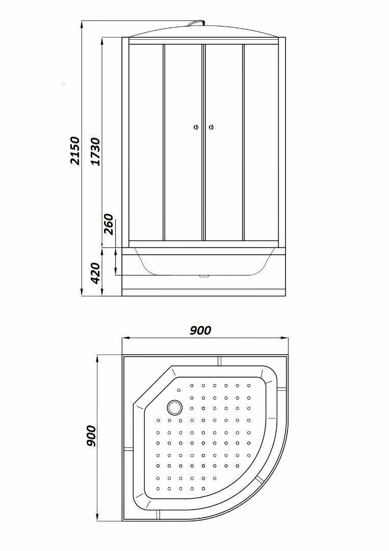 Душевая кабина Parly EF921 по 27 200 руб. — купить в Москве в  интернет-магазине